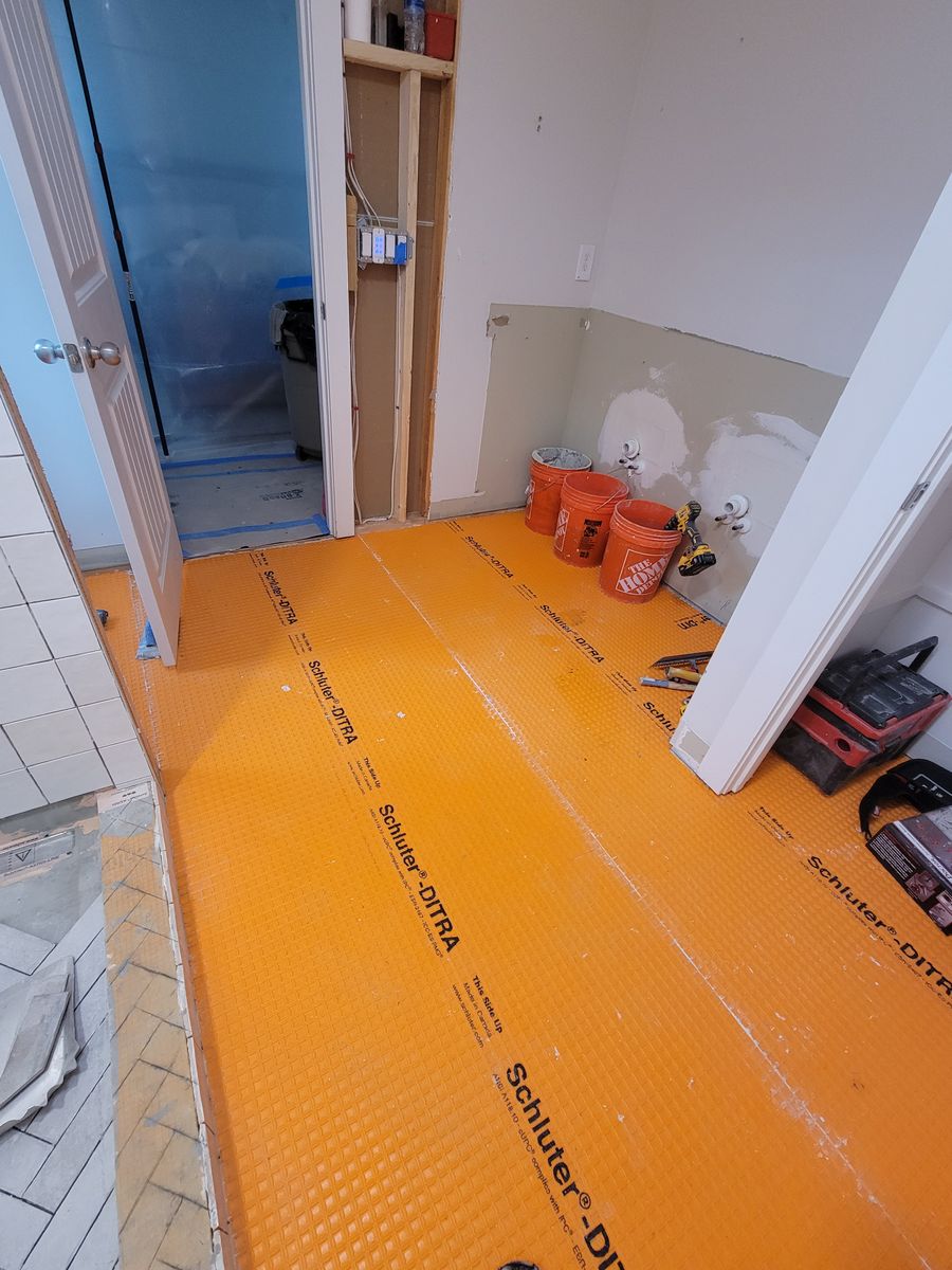 Tile Installation for GVL Renovations in Greenville, SC