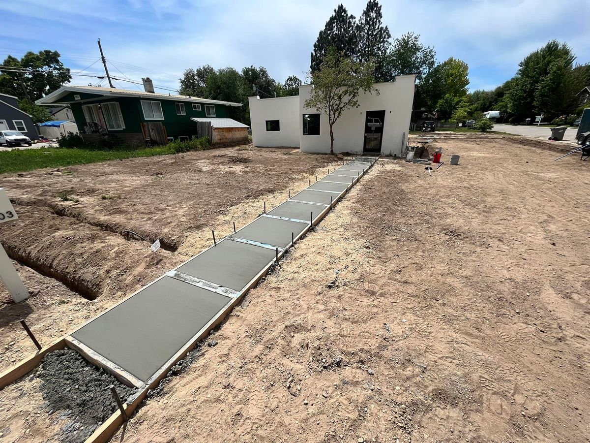 Sidewalk Installation for AMF Concrete Construction in Boise, ID