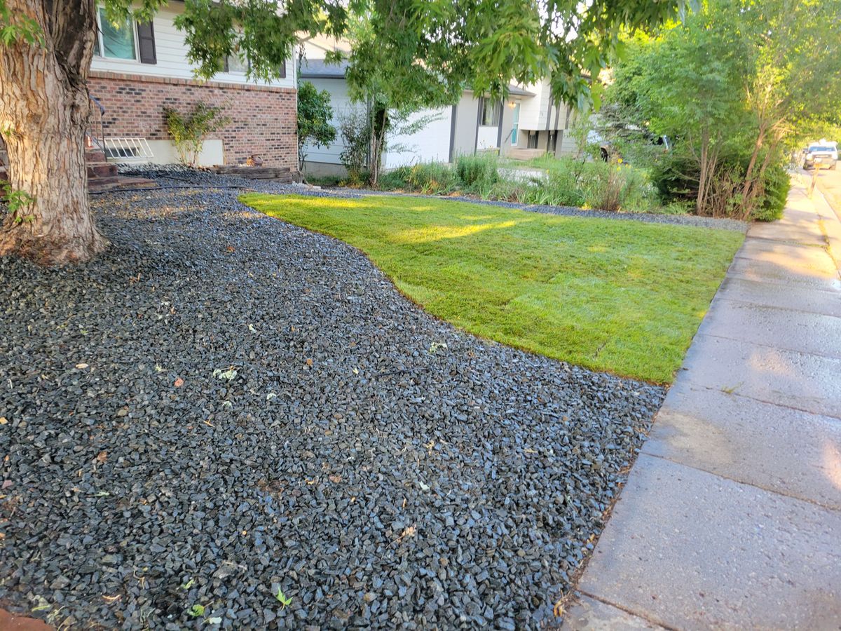 Mulch Installation for JS Landscaping Colorado in Denver, CO