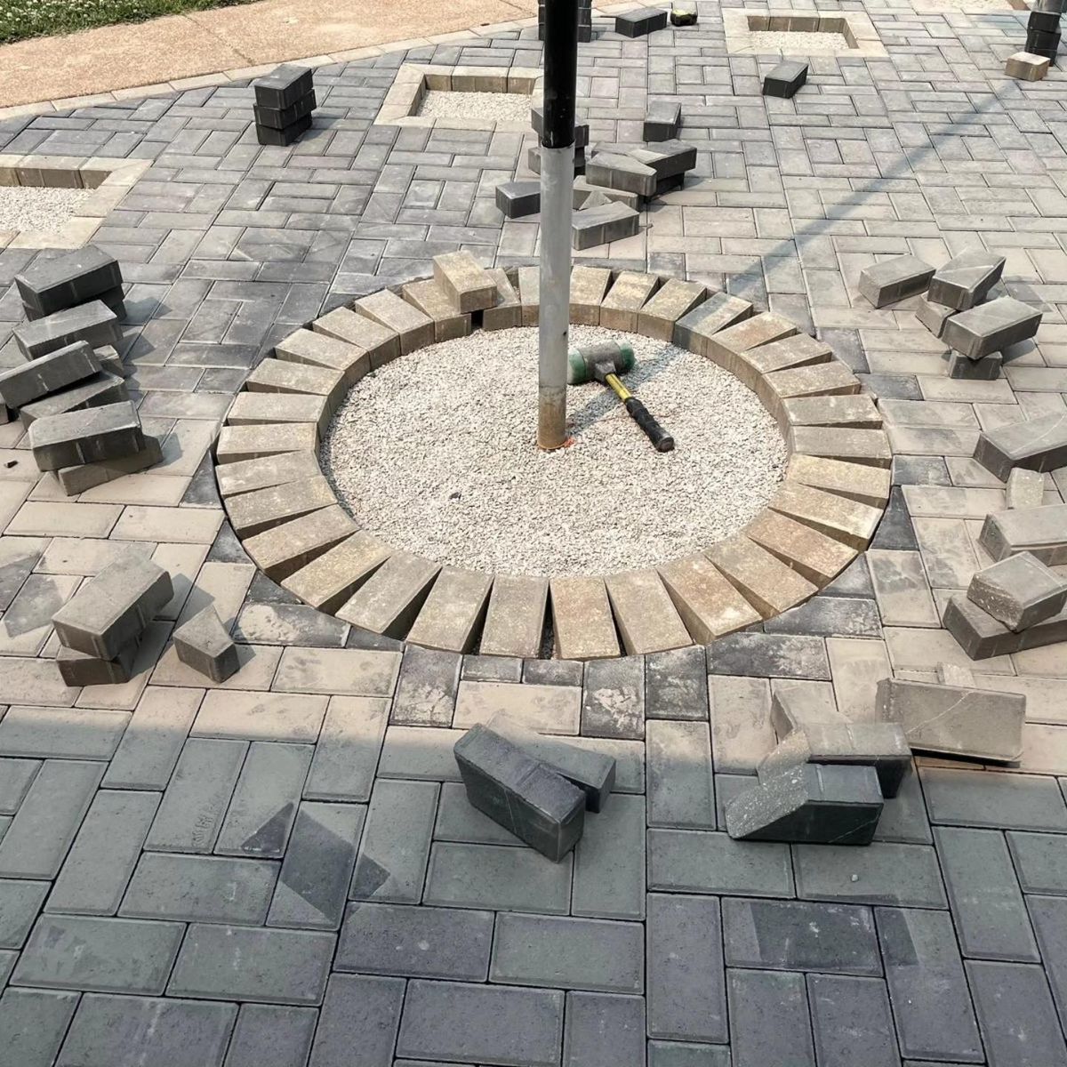 Landscape Installation for VQ Land & Stone in St. Louis, MO