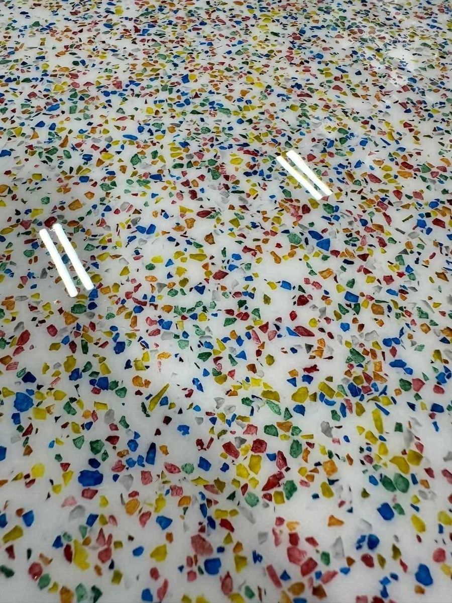 Epoxy, Overlay, & Mixed Media Projects for Whitfield Concrete Construction in Solsberry, IN