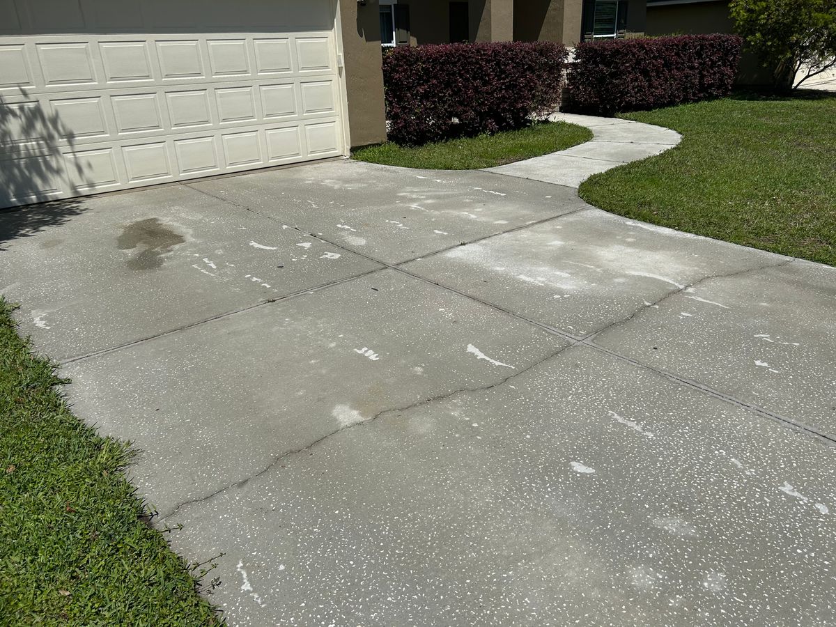 Driveway and Sidewalk Cleaning for Project Masters Group in Tampa, FL