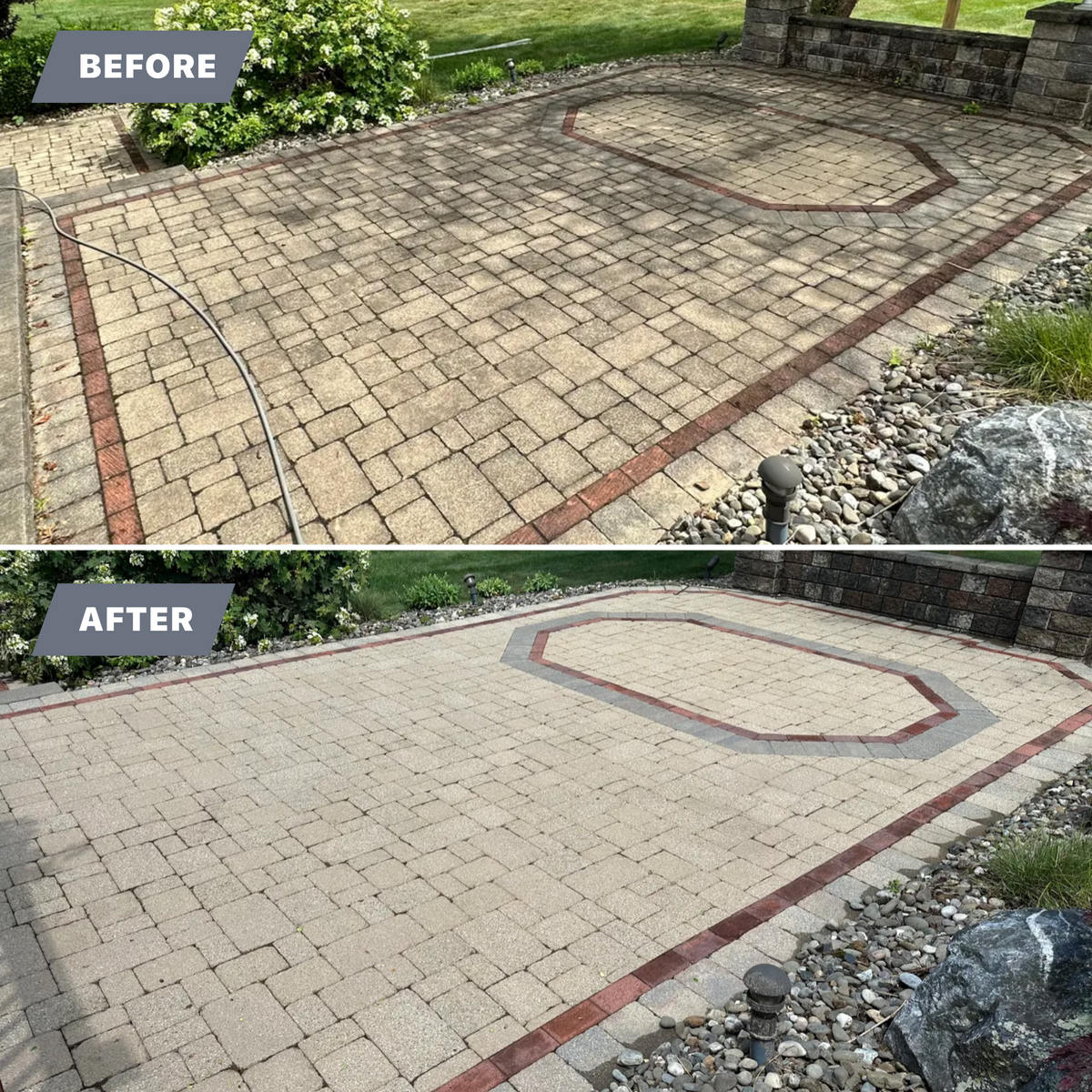 Hardscape Cleaning for America First Power Washing Services in Brewster,  NY