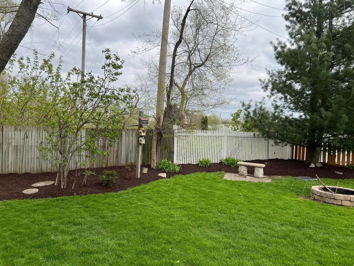 Mulch Installation for Cena Landscaping in Rockford, IL