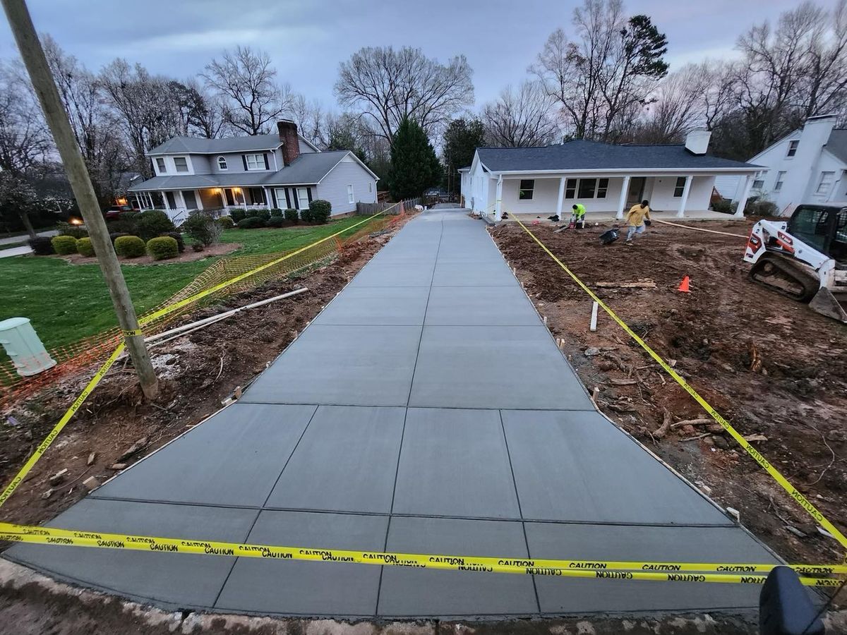 Sidewalk Installation for Rivera Concrete INC. in Greensboro, NC