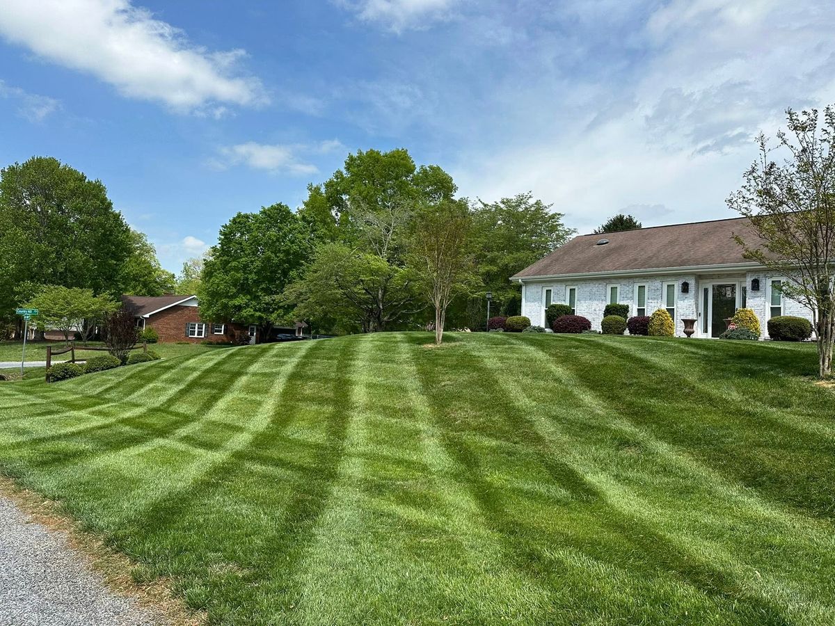 Mowing for Queen’s Landscaping in Kernersville, NC