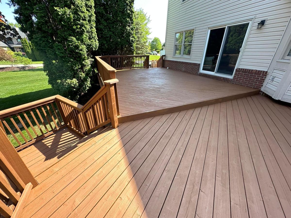 Deck and Fence Restoration for Evans Painting & Carpentry LLC in Lake Orion, MI