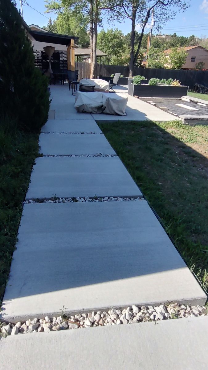 Sidewalks and Walkways for J and Son Colorado Concrete LLC in Colorado Springs, CO