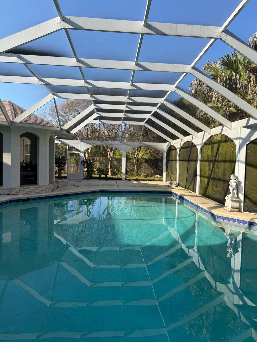 Pool Cage Repairs for Precision Exterior Enterprises in Pensacola, FL