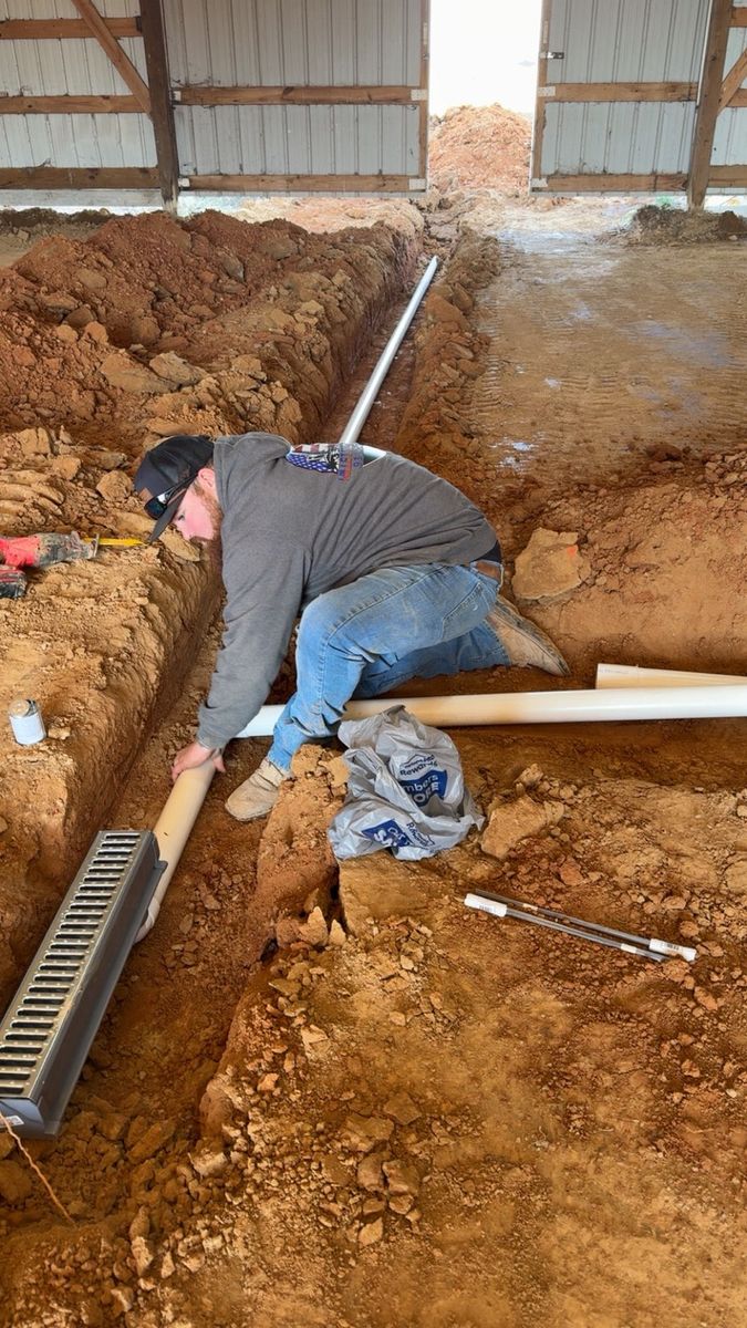 Trenching and Utilities Installation for Willetts Excavation & Septic in McMinnville, TN
