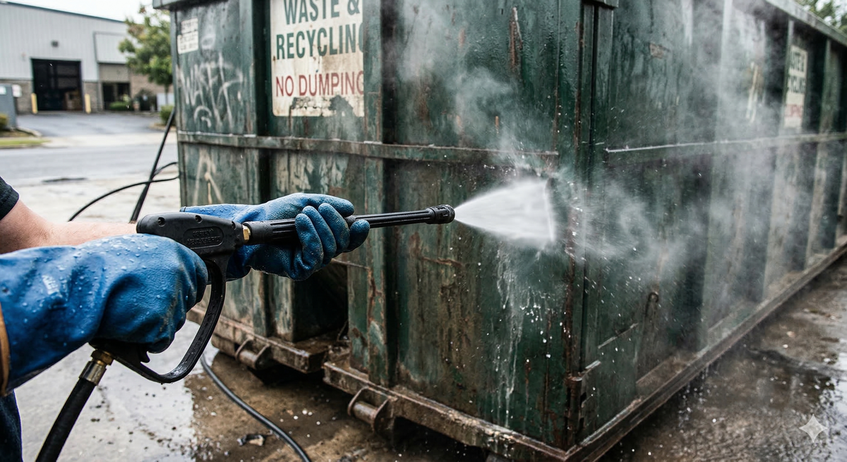 Dumpster & Compactor Cleaning for Wash Warriors in Menomonee Falls, WI