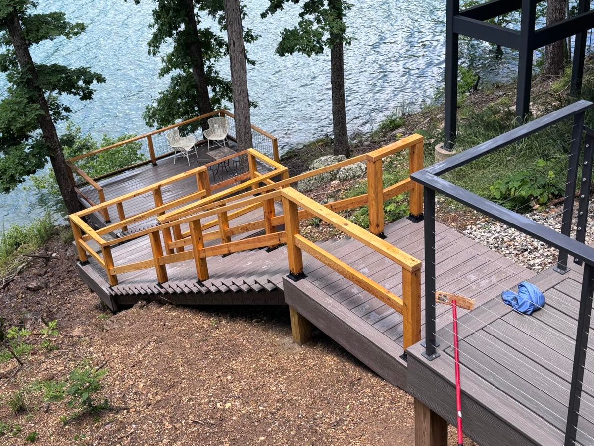 Handrails for Natural State Deck Builders in Pea Ridge, AR