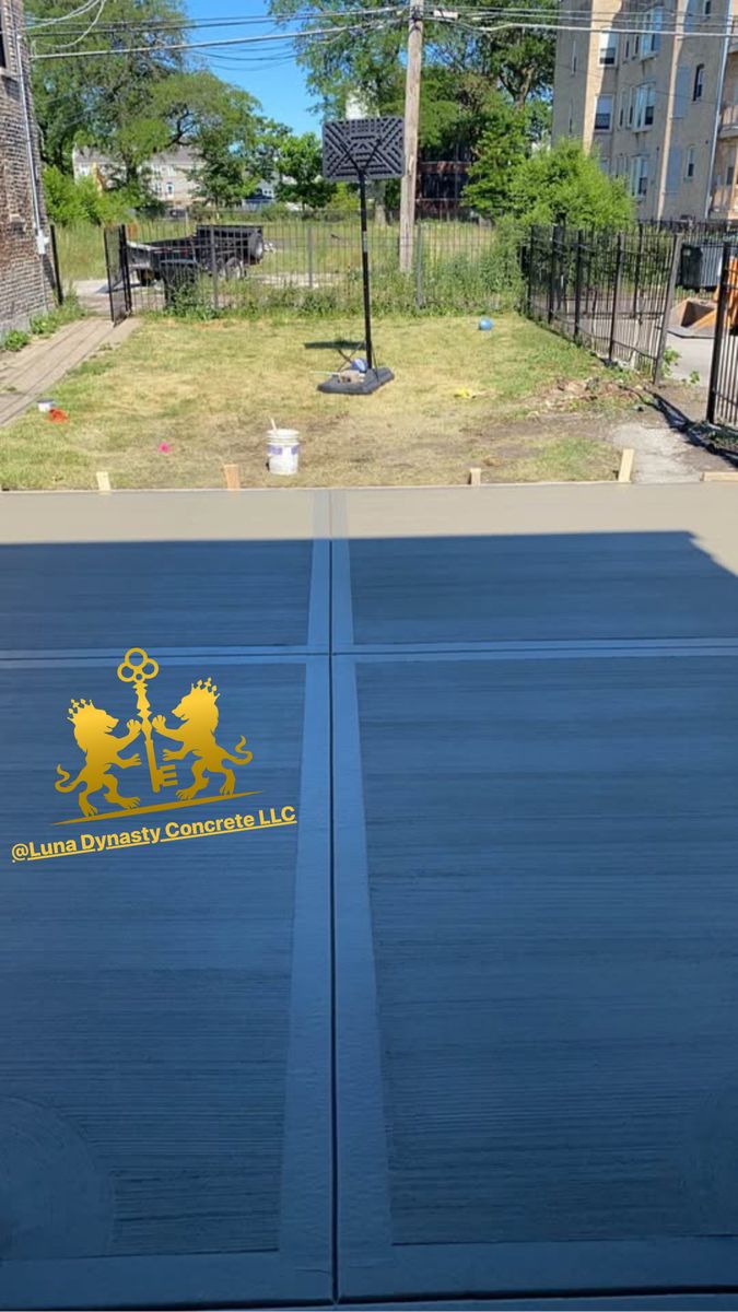 Stamped Concrete Installation for Luna Dynasty Concrete in Chicago, IL