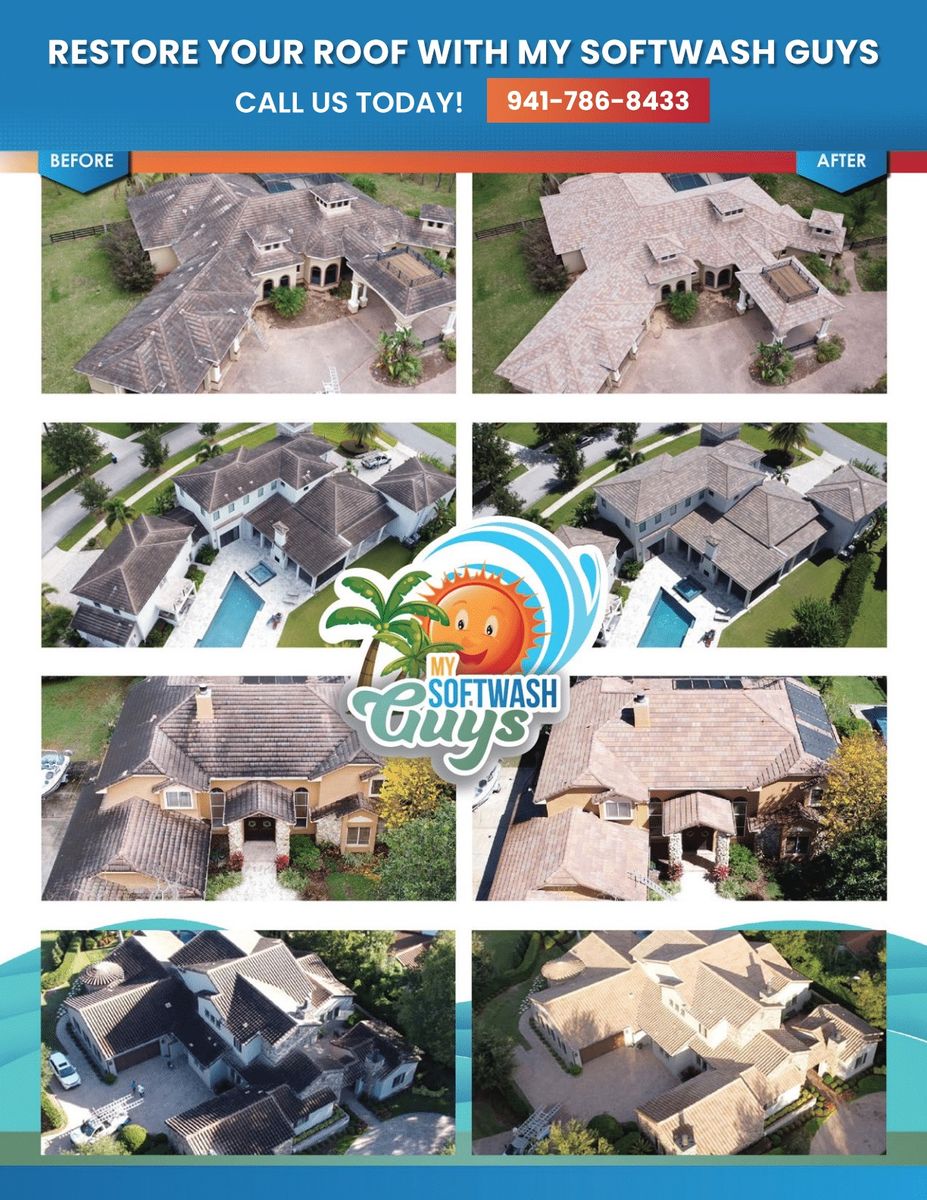 Roof Cleaning And Power Wash for My Softwash Guys in Venice, FL