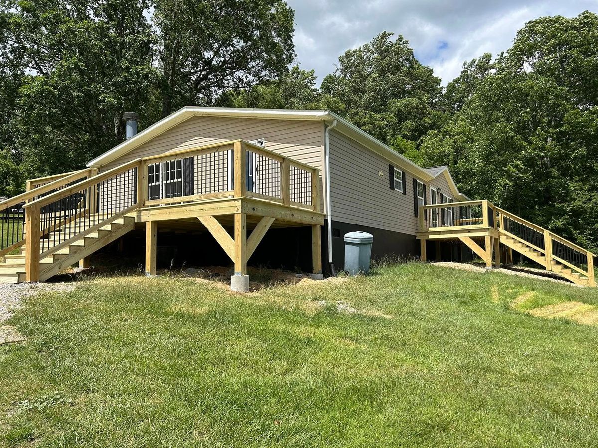 Deck & Patio Installation for E&H Contracting in Staunton, VA
