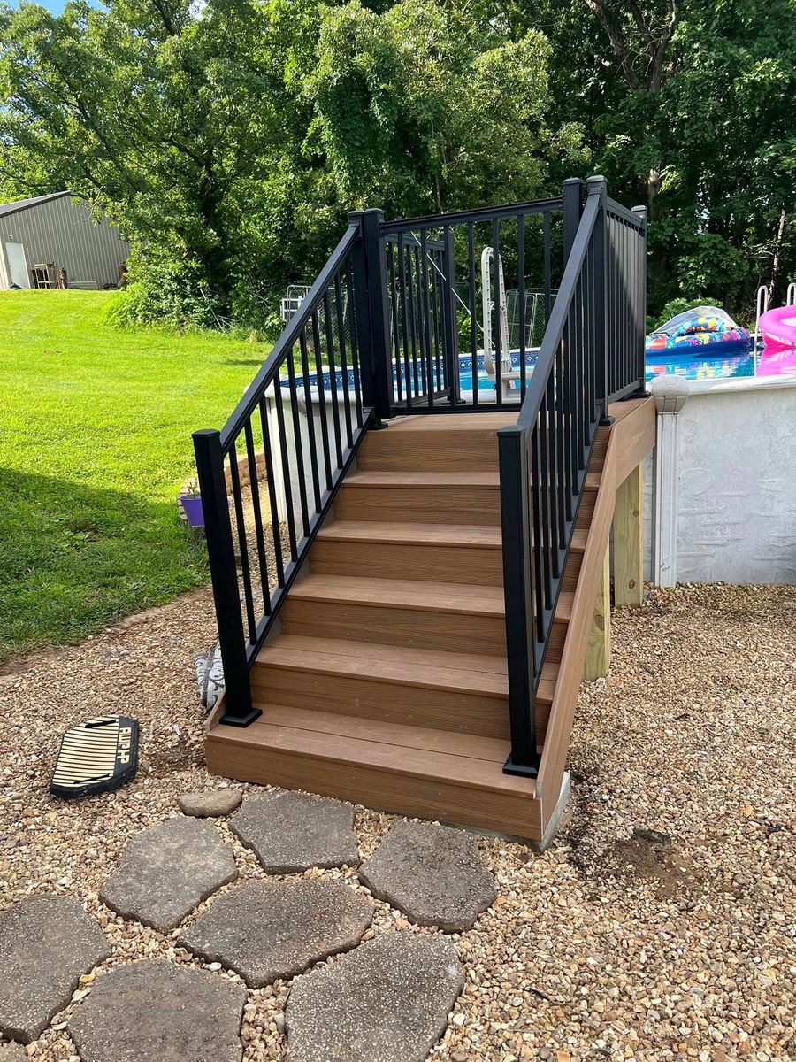 Stair Design & Installation for Jones Brothers Construction in Washington, MO