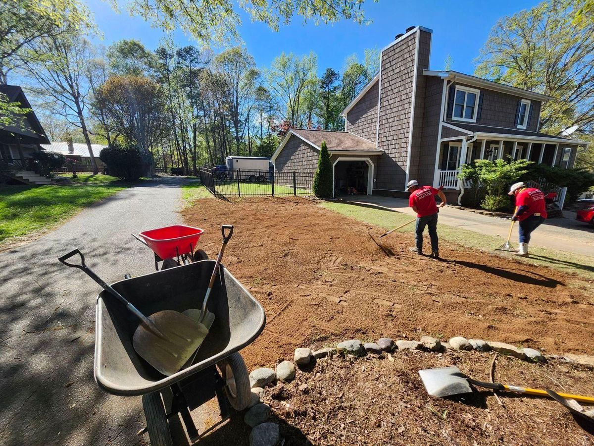 Sod Installation for Cisco Kid Landscaping Inc. in Lincolnton, NC