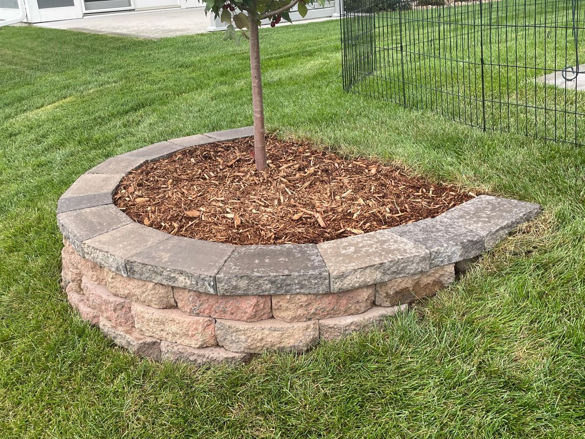 Mulch Installation for Second Nature Landscaping in Lake City, Minnesota