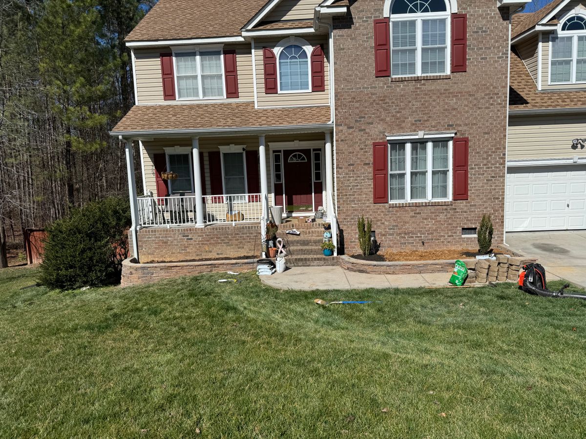 Retaining Wall Construction for Robbie's Lawn & Landscape in Chesterfield, VA