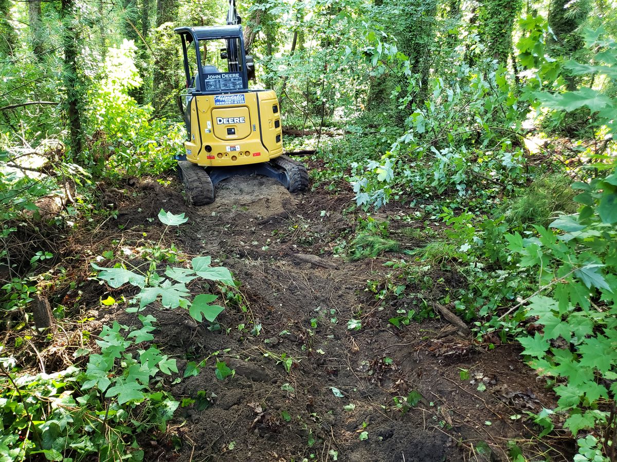 Grading services for Acosta's Stone work in Hendersonville, NC