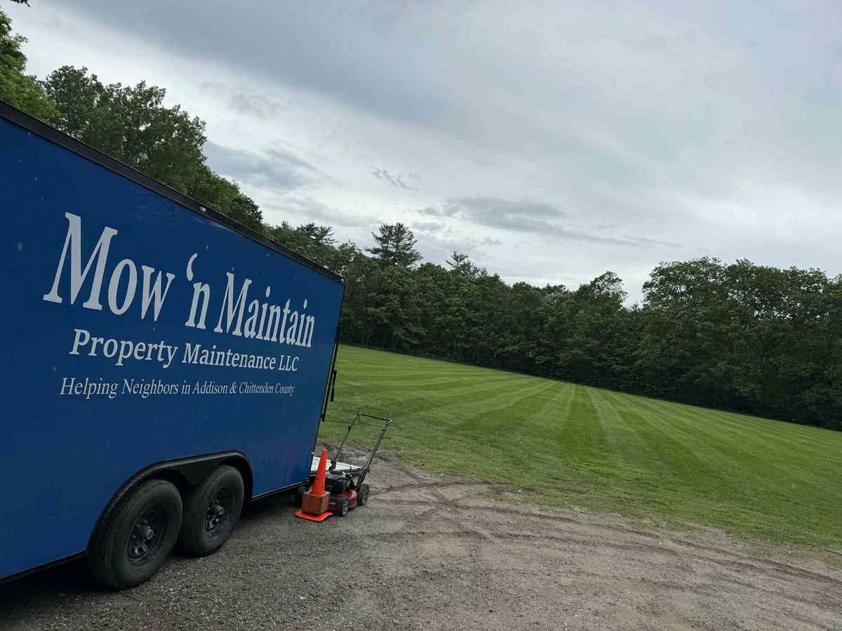 Mowing for Mow N Maintain Property Maintenance in Williston, VT