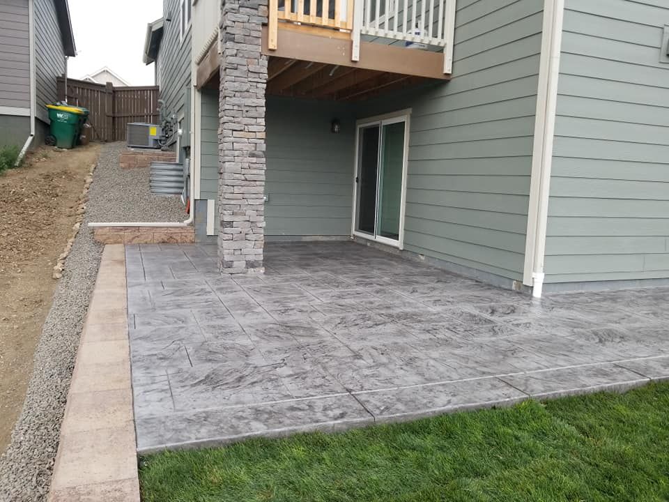 Patio Design & Installation for RT Custom Concrete LLC in Longmont, CO