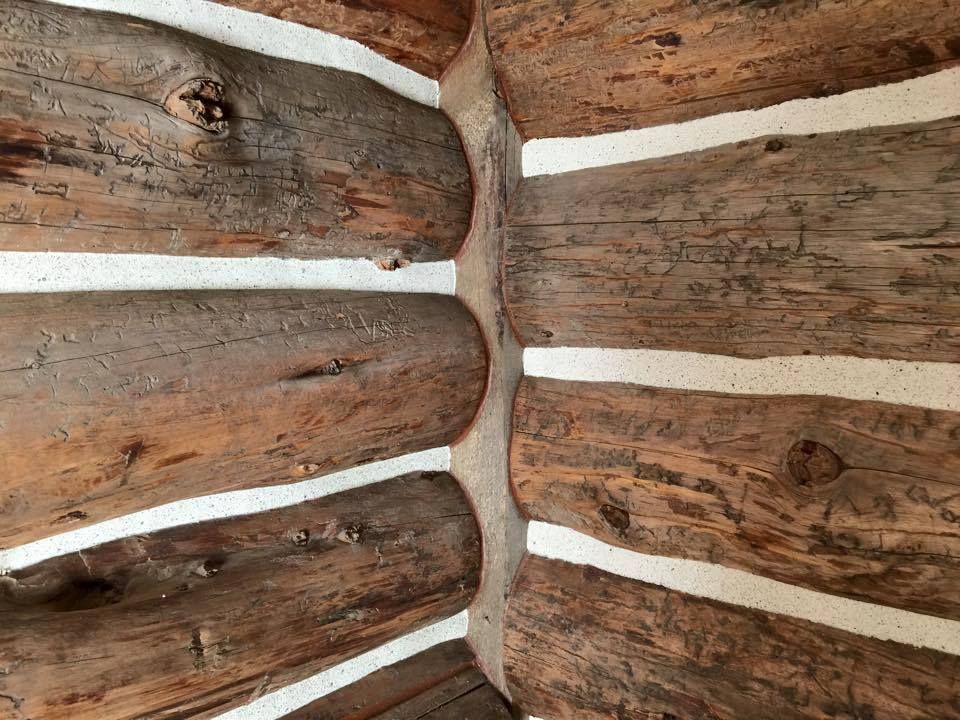 Log Home Chinking for True Blue Logworks LLC in Corvallis, MT