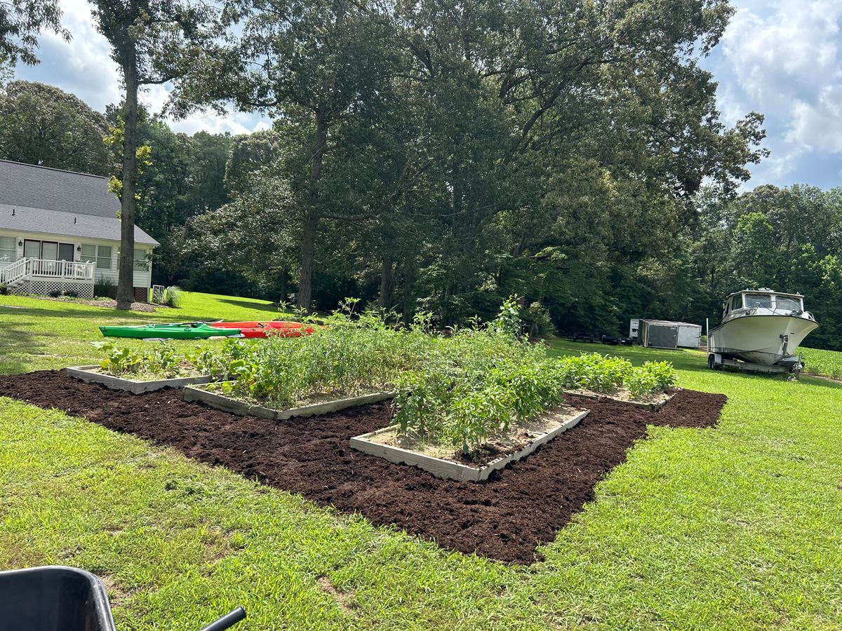 Mulch Installation for The Whole 9 Yards Landscape VA in Heathsville, VA
