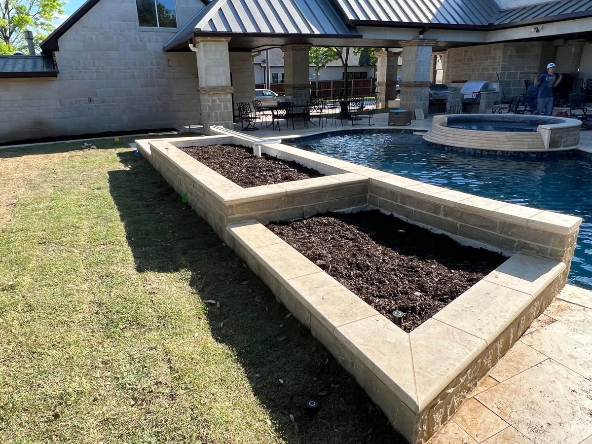 Natural Stone Hardscape for JDR Texas Landscaping Pros in Seagoville, TX