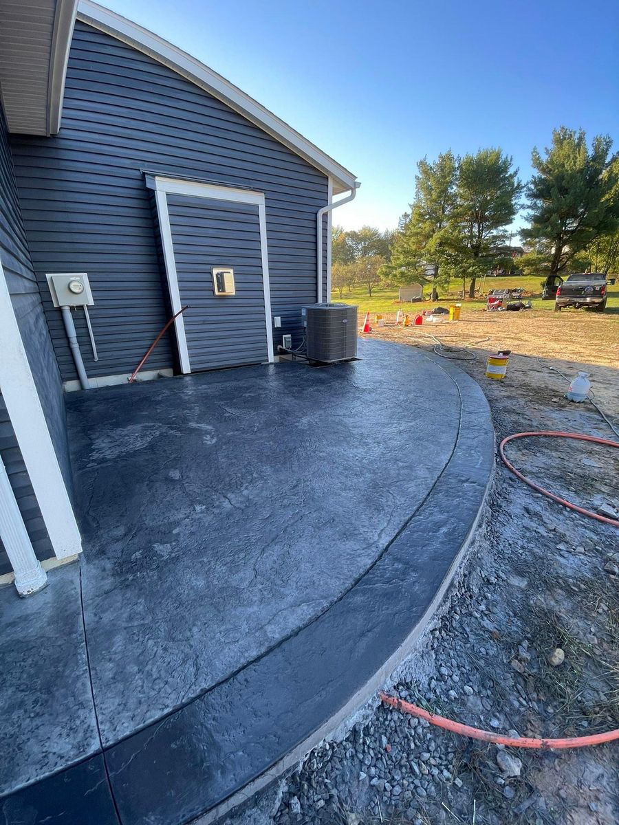 Concrete Driveway Installation for STS Custom Concrete in Butler County, PA