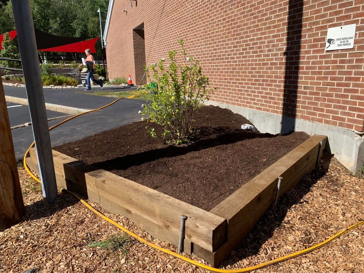 Mulch Installation for BRB Property Management in Moultonborough, NH