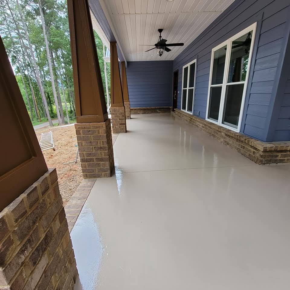 Epoxy floor for jeo painting llc in Huntsville, AL