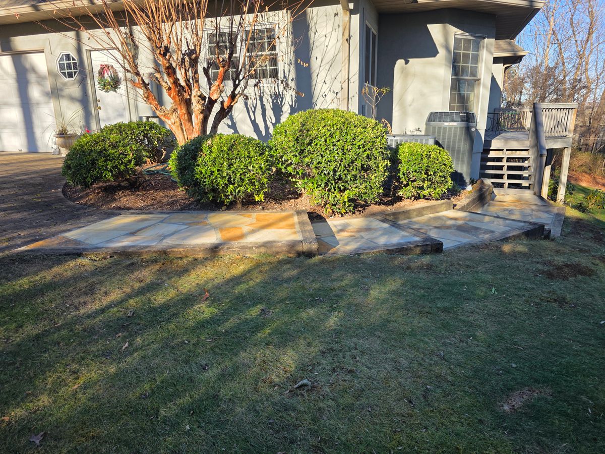 flagstone stone work for Acosta's Stone work in Hendersonville, NC