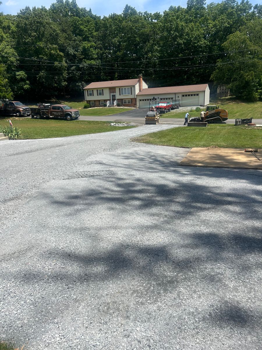 Grading for James R Carter Paving in Roanoke, VA