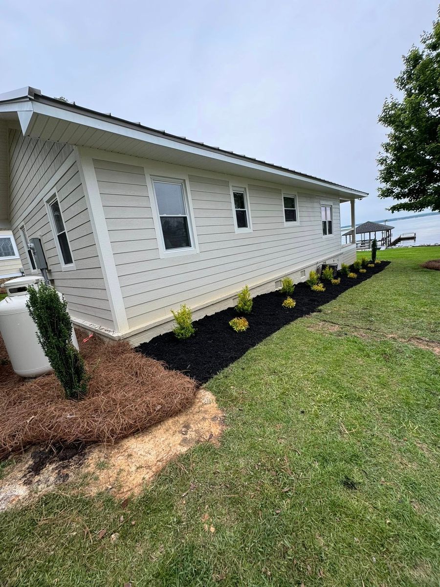 Mulching for Trophy Outdoor Solutions in Lexington, SC