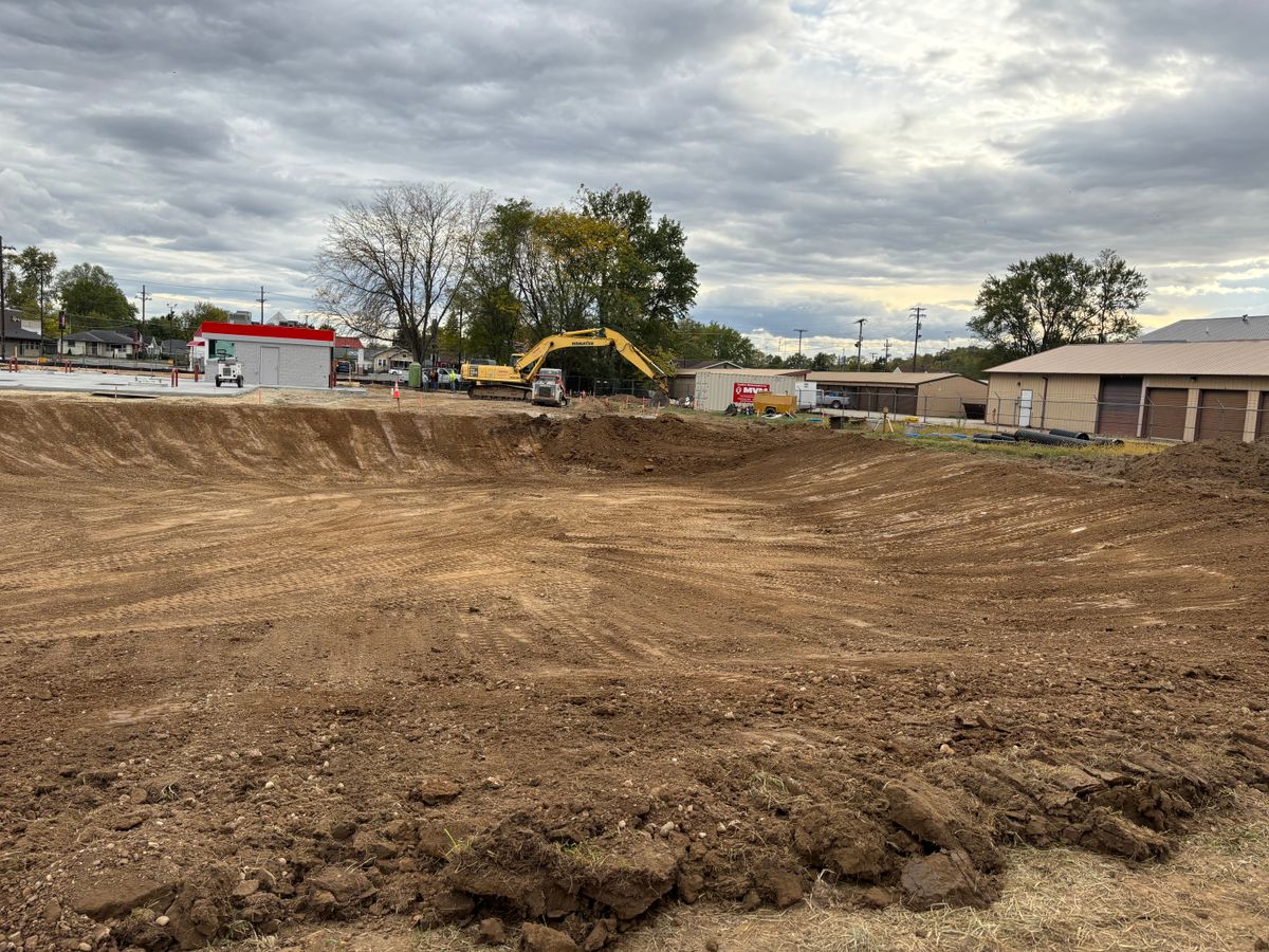 Detention and Retention Ponds for KW Earthworks in Connersville, IN