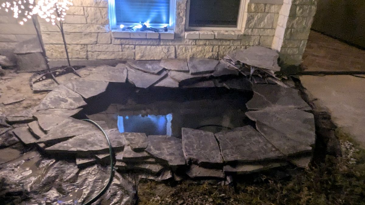 Water Feature Installation for Sparkling City Outdoor Designs in Corpus Christi, TX