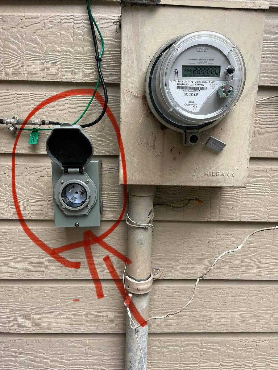 Generator inlet for Gen1 Electric in Houston, TX