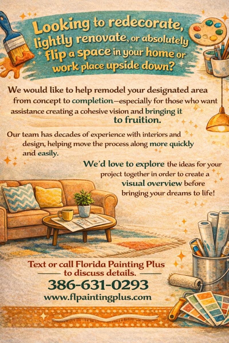 Interior Painting for FLORIDA PAINTING PLUS in Port Orange, FL