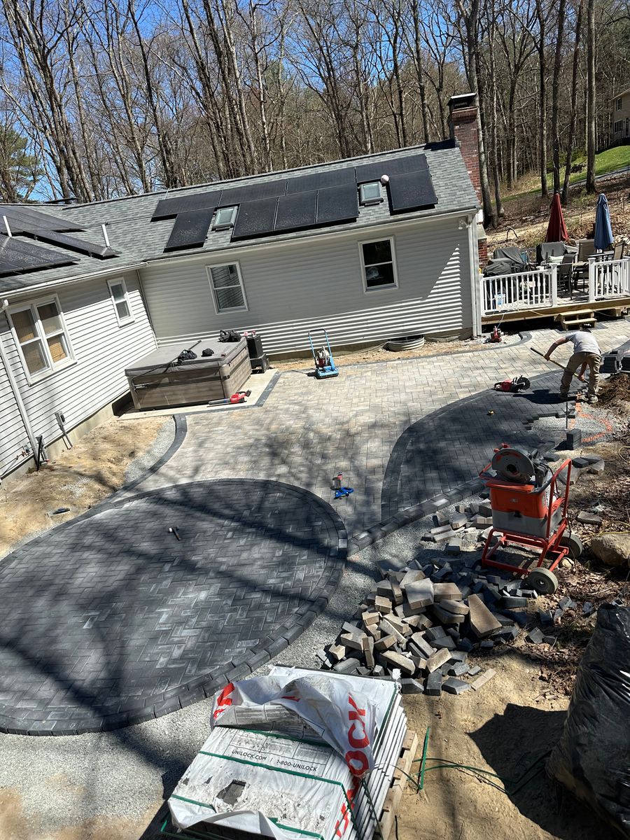 Walkway Design and Construction for Shawn's Landscaping in Worcester, MA
