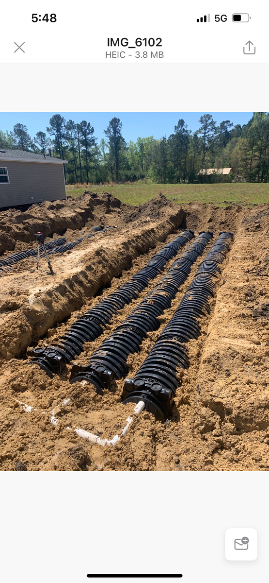Septic Tank Installs for Diversified Septic in Georgetown County, SC