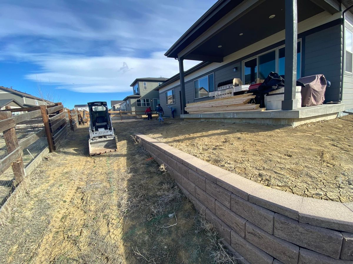 Retaining Wall Construction for B&M Concrete LLC in Longmont, CO