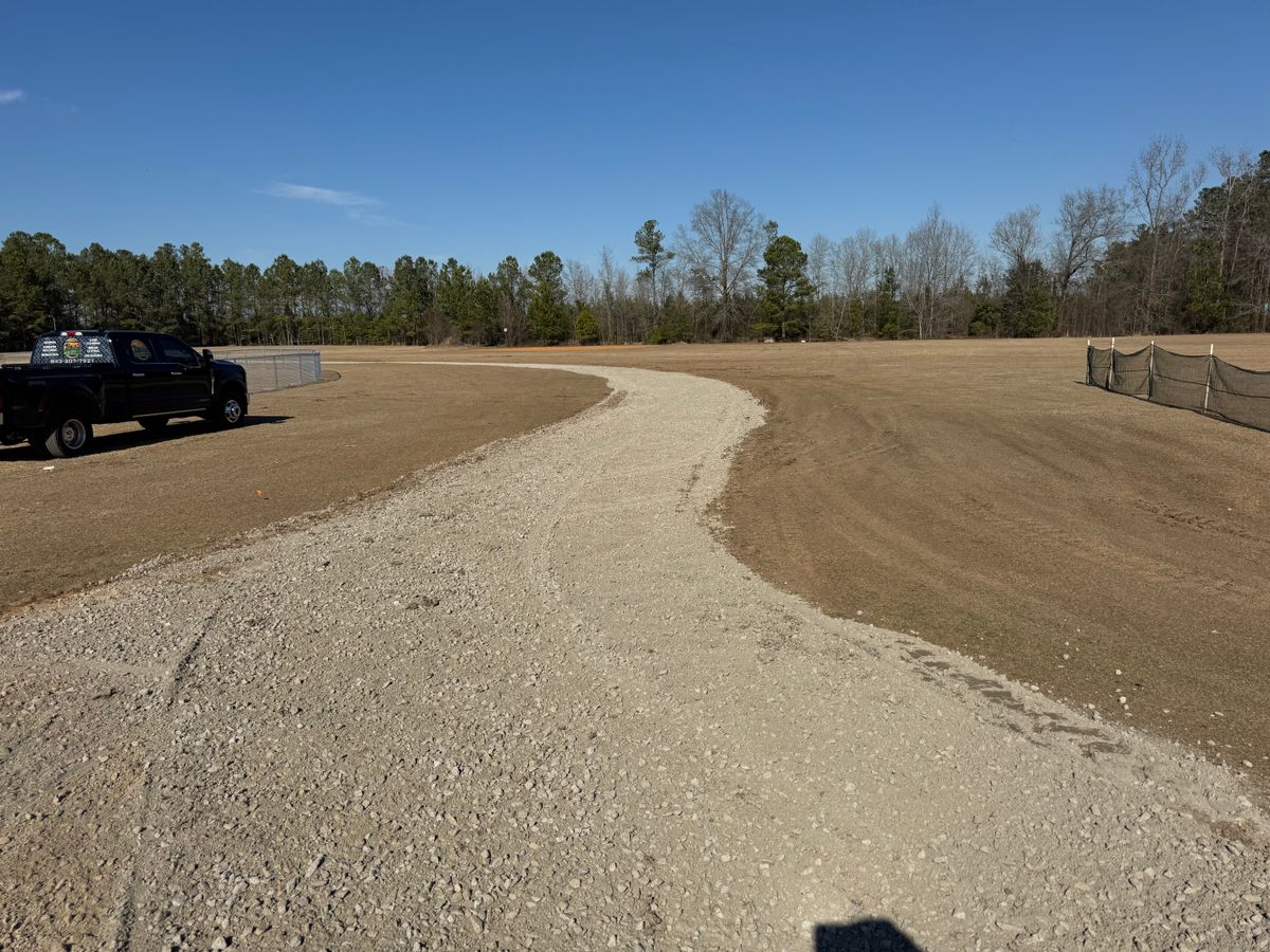 Roadbeds and aggregate for Clean Acres LLC in Hartsville, SC