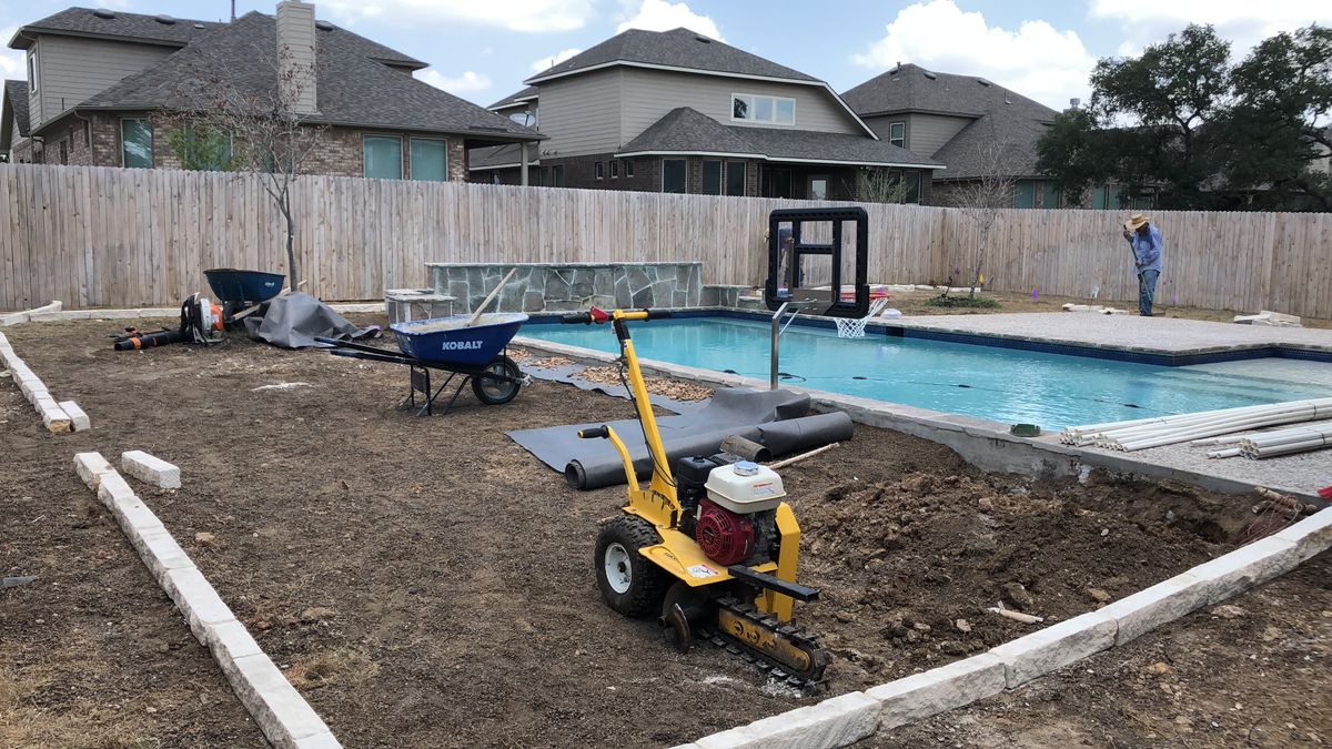 Landscaping for UBER FORCE in San Antonio, TX