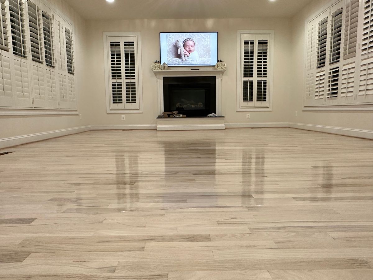Floor Sand and finish for K&A Hardwood Floors in Alexandria, VA