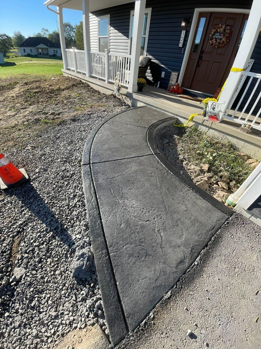 Concrete Driveway Installation for STS Custom Concrete in Butler County, PA