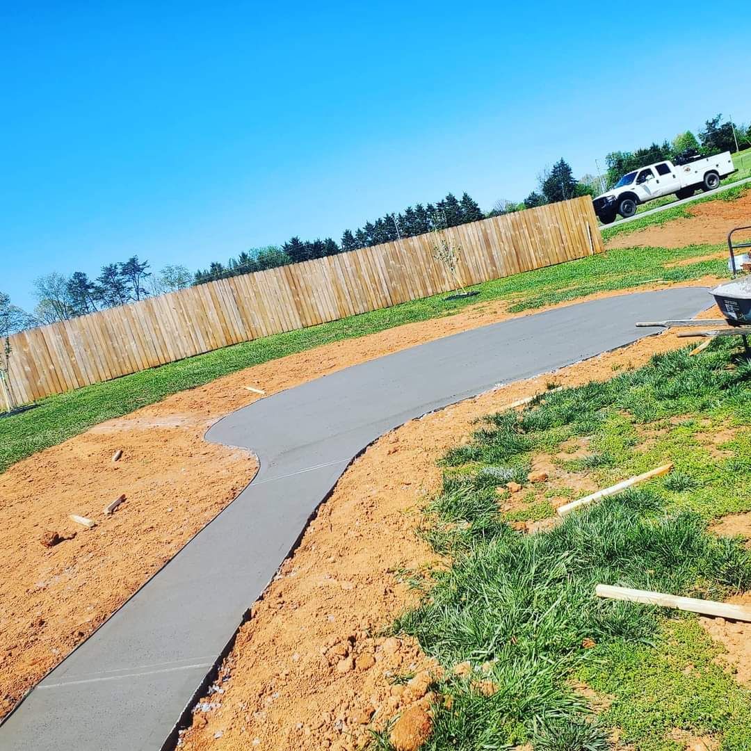Sidewalk Installation for Miilan Construction in Boonville, NC