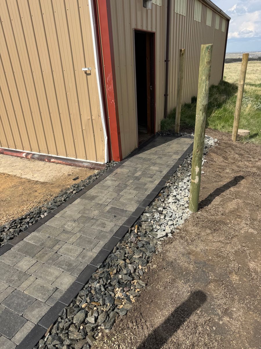 Paver Walkways and Patios for Precision Landscape in Casper, WY