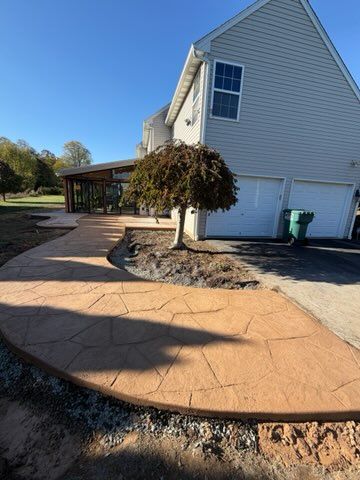 Stamped Concrete Installation for Berks Concrete LLC in Berks County, PA