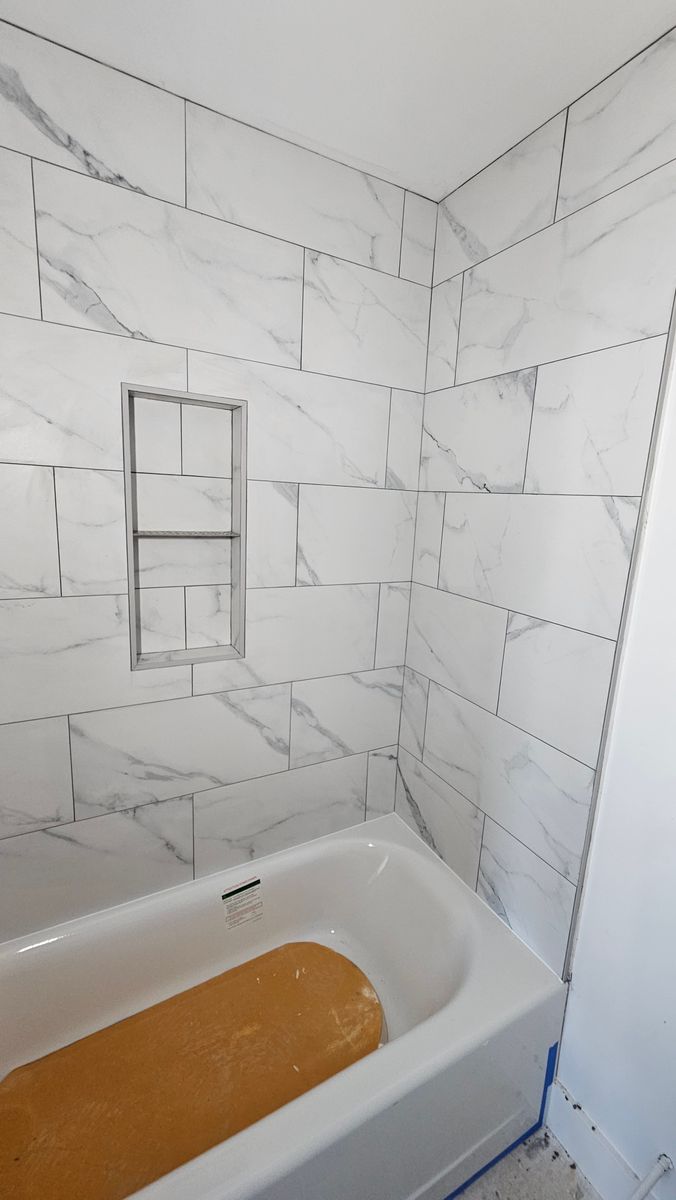 Custom Shower Tiling for Fulford Carpet and Tile in Holden Beach, NC